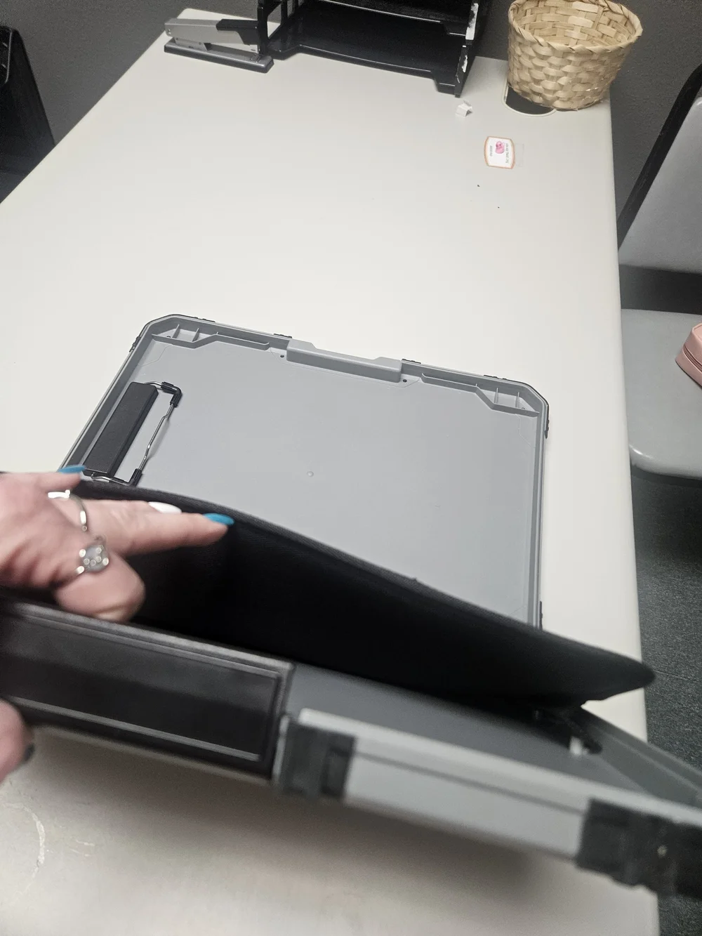 Clip Board Hard Case With Storage